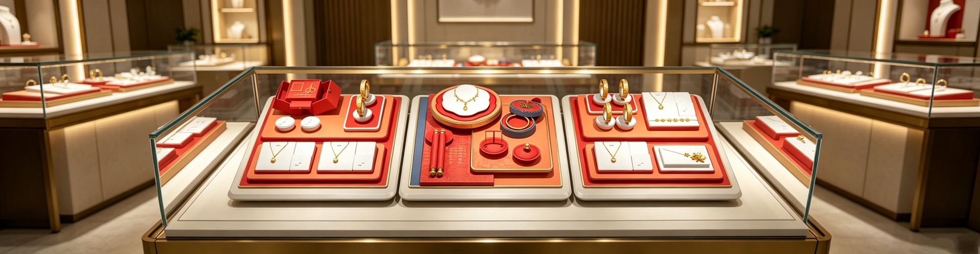 Jewelry tray and display rack product showcase